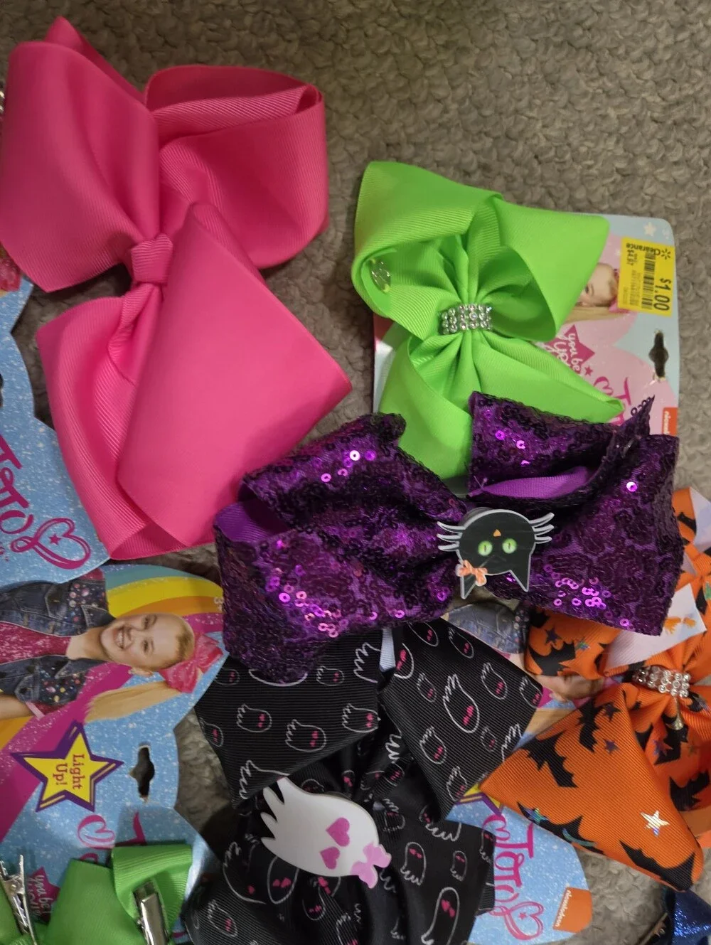 Assorted JoJo Siwa Style Hair Bows - Multicolor Pack